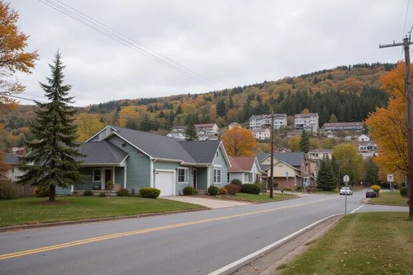 Duluth's hillside medical district near downtown