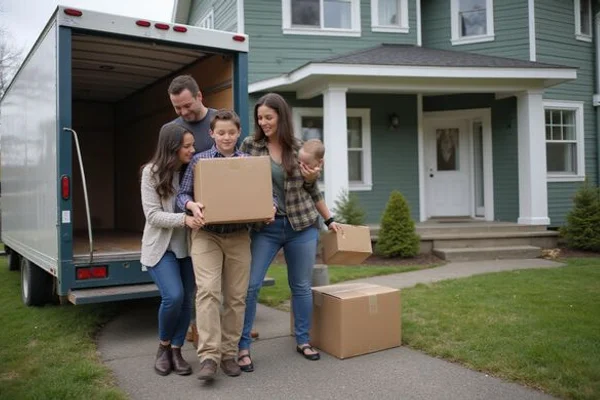 Moving day into a new Duluth home