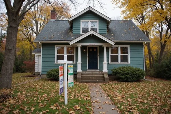 Older pre-1940 Duluth hillside home listed as-is on the MLS