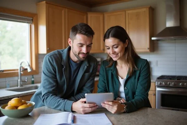 Reviewing an offer with buyers