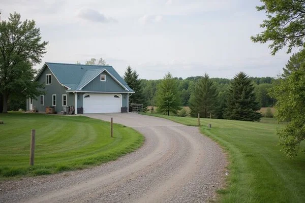 Rural acreage with a pole barn outside Hermantown