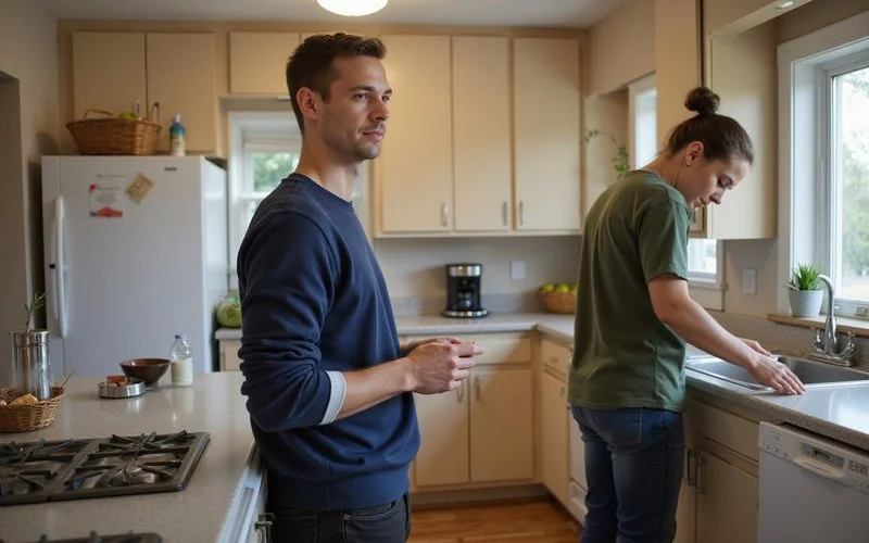 Clean shared kitchen in a Duluth student rental