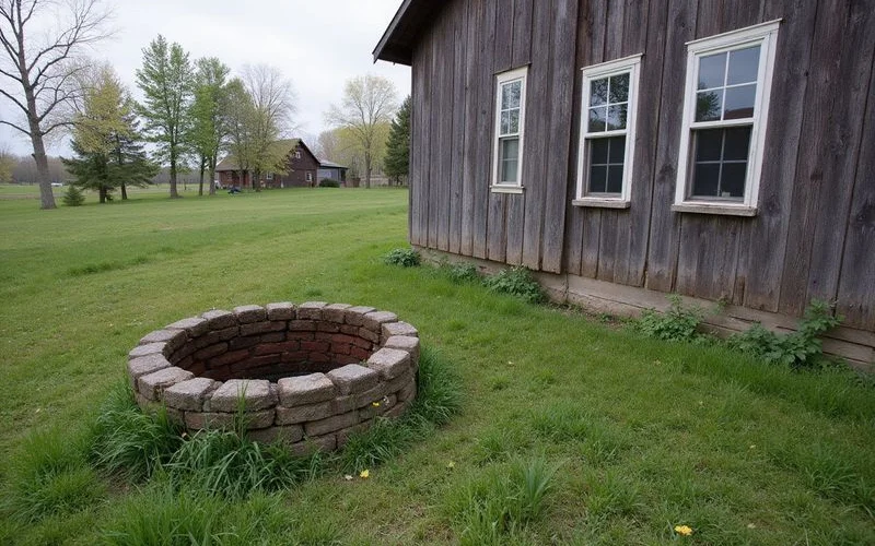 Old unused well casing on a rural property