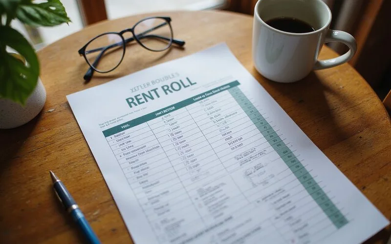 Rent roll, leases and keys prepared for a duplex sale