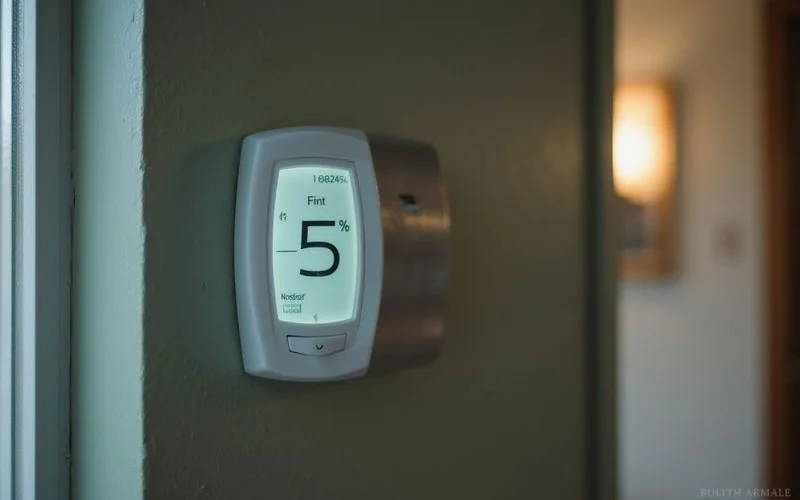 Thermostat set for a vacant Duluth home in winter