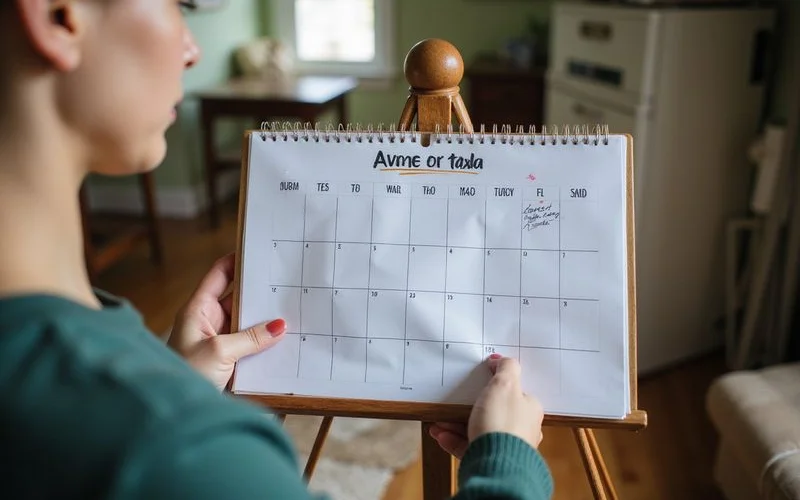 Two closing dates on a calendar linked with an arrow