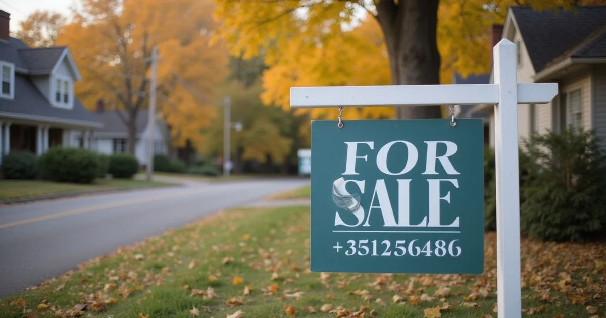 For-rent and for-sale signs side by side on a Duluth street