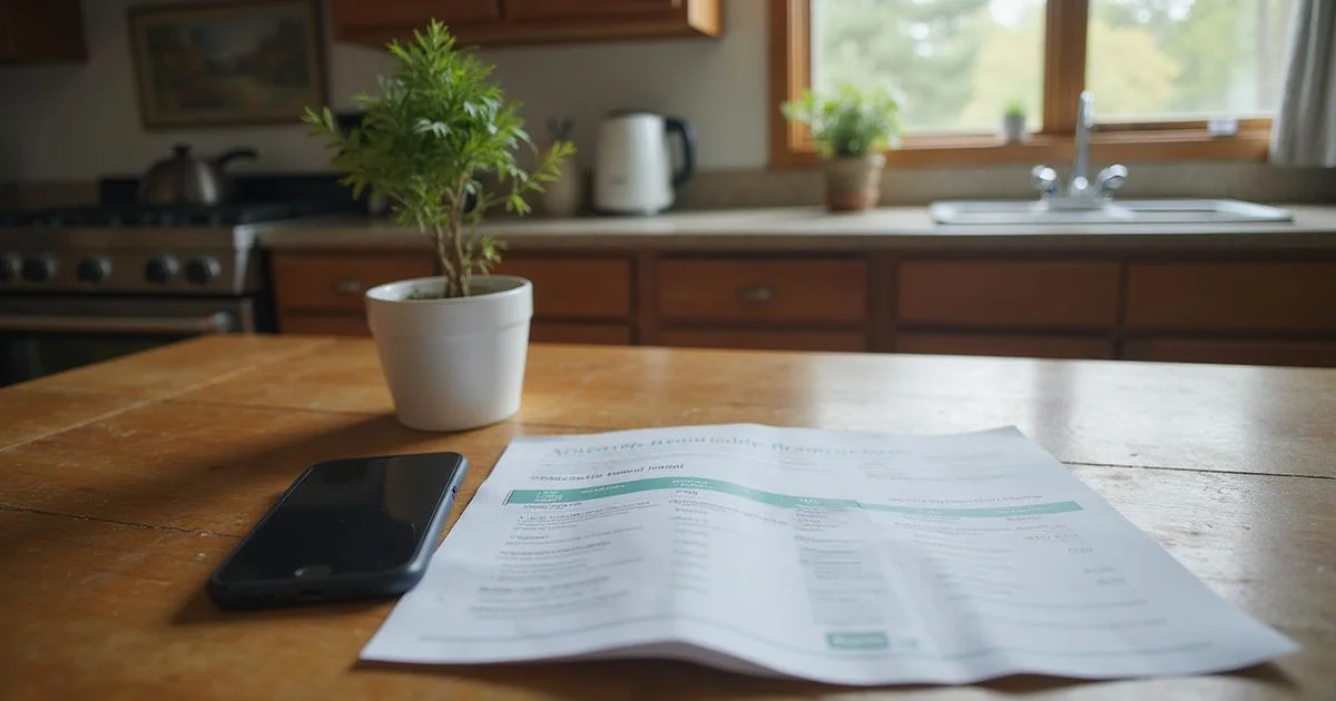 Online home value estimate on a phone next to a printed CMA report